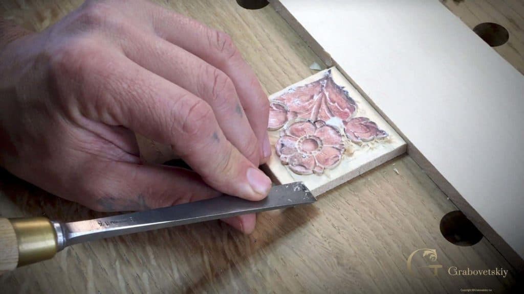 Carving Flower Rosette 2