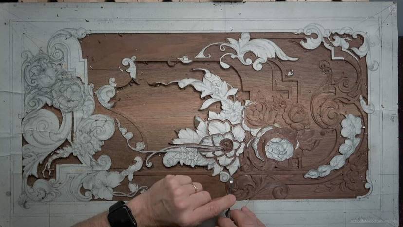 Carving Furniture Panel – Part 3