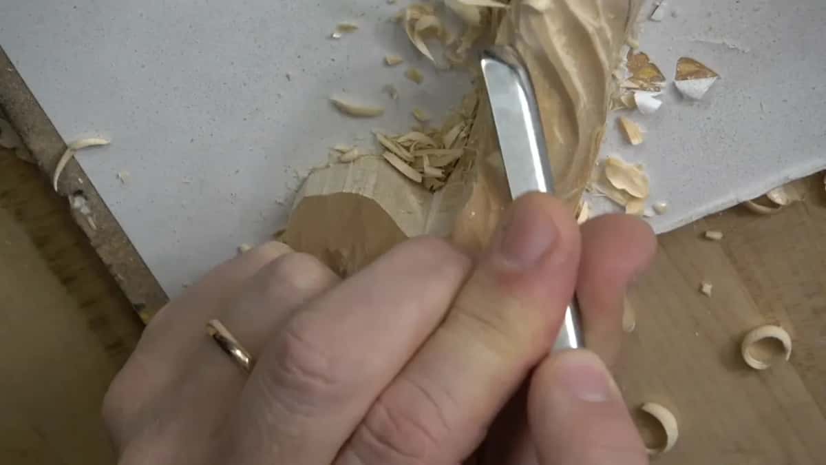 Ring hand on a straight tool