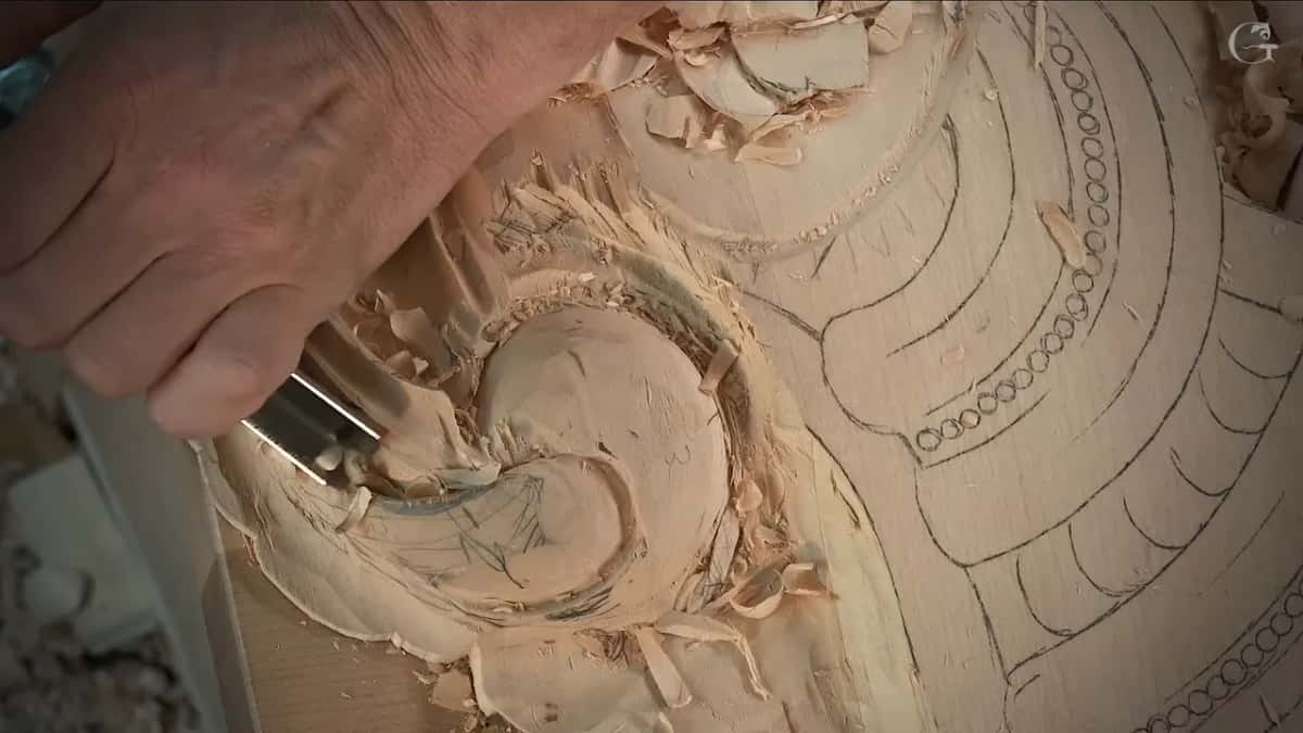 Back of the hand, the gouge down in the hollow