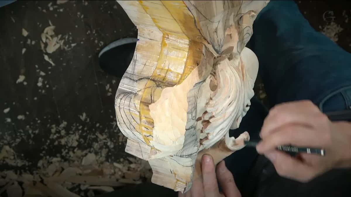 Dark marker in hand