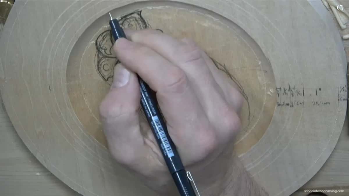 A black liner goes round the second butterfly.