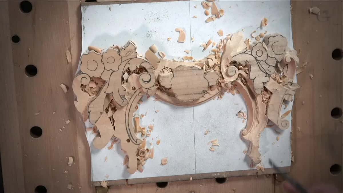 Whole panel on its white backboard