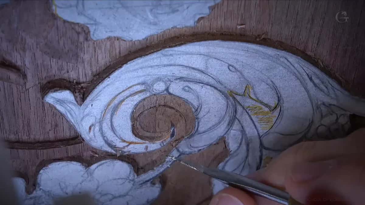 Fine tool under the eye