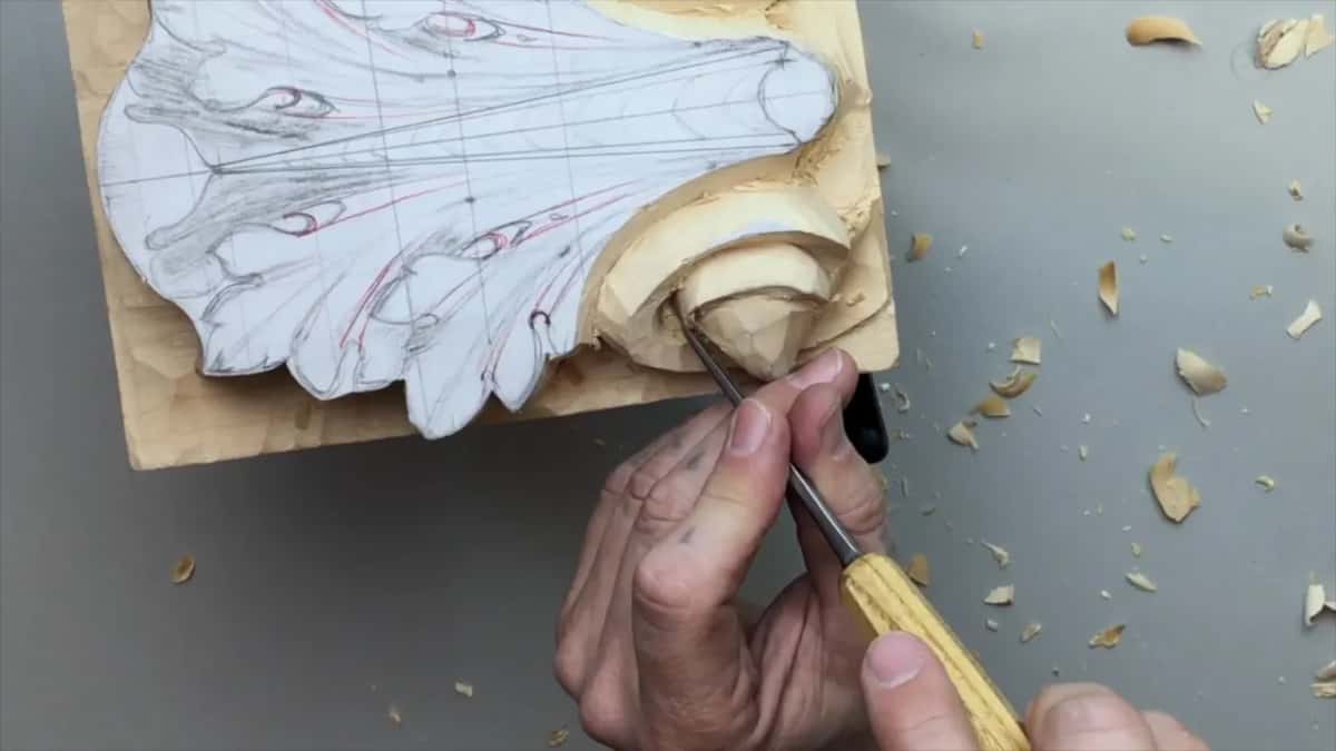 Blade inside the right volute