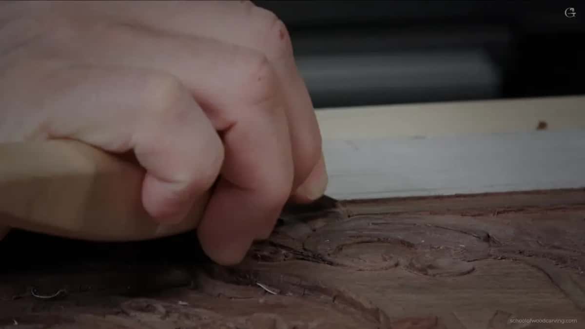 Fist on a pale handle