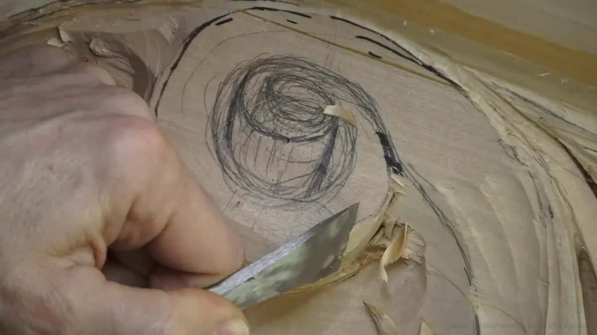 Wide skew Wide skew blade under a thumb