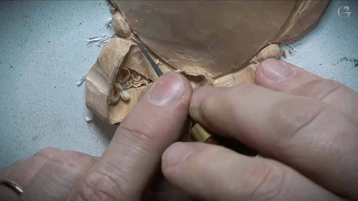 Small tool at the top of the left loop