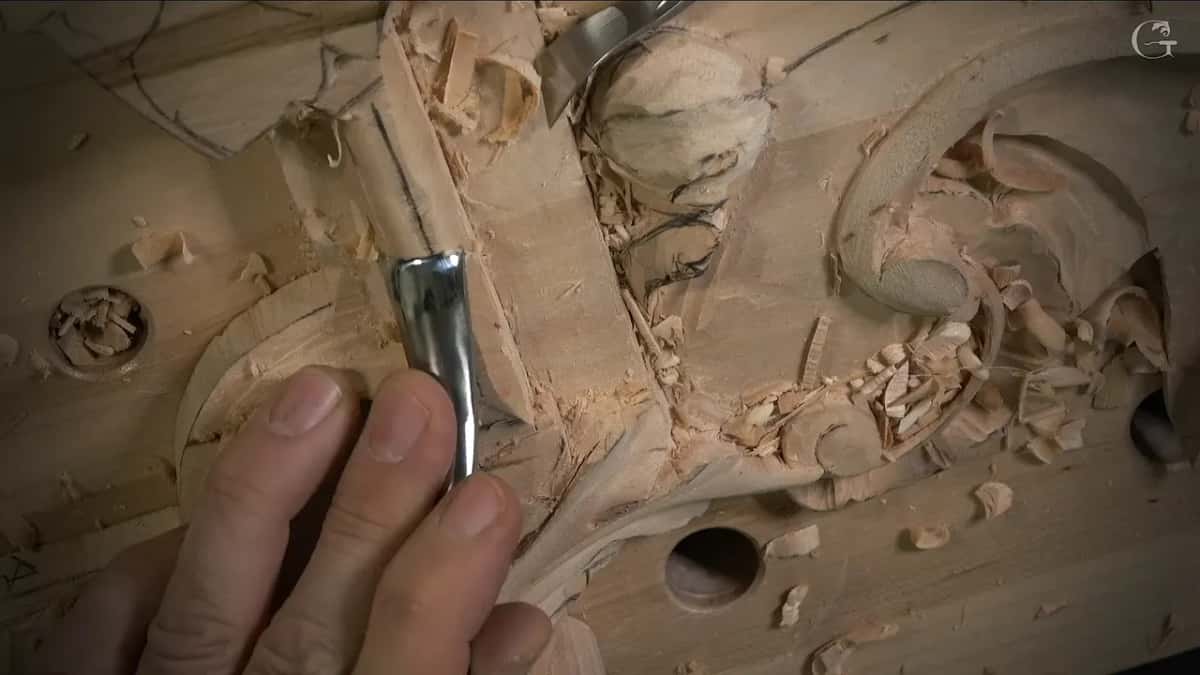 Bent tool low on the convex section